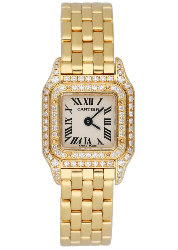 Shop Cartier Watches for Every Moment –Cartier Panthere Mini 2360 18K Yellow Gold & Diamond Set Ladies Watch