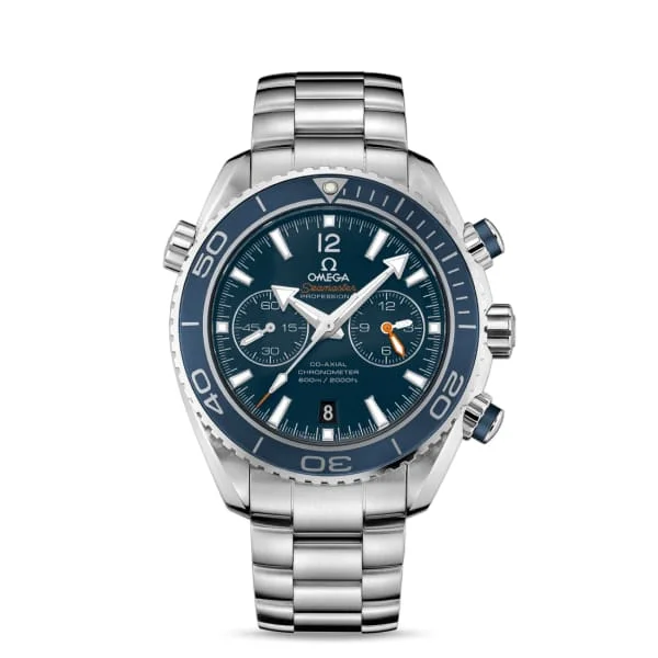 Omega Watches: Precision and Style in Every Model –Omega Seamaster 46mm Watch - Ref: 232.90.46.51.03.001 - Blue Chronograph Index Dial in Titanium Case, Titanium Bracelet