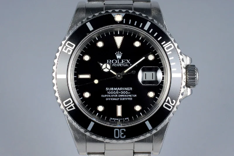 Rolex Watches: Where Luxury Meets Precision –1986 Rolex Submariner 16800