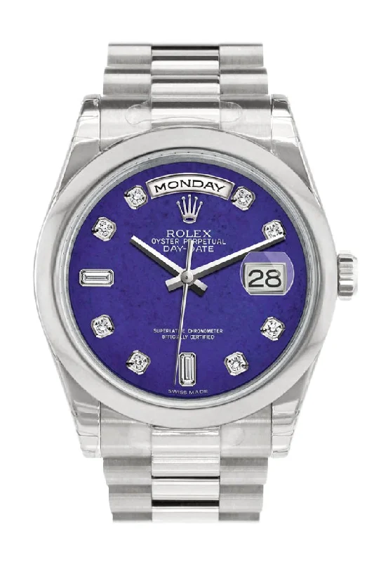 Discover Rolex Watches with Timeless Appeal –Rolex Day Date 36 Lapis Lazuli Diamonds Dial President Men's Watch 118206