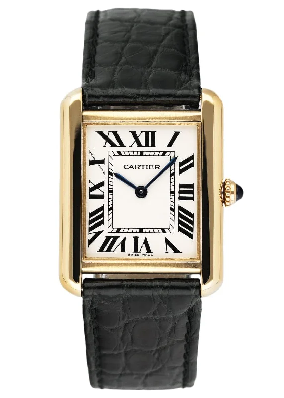 Cartier Watches for Luxury and Precision –Cartier Tank Solo W5200002 18K Yellow Gold Ladies Watch