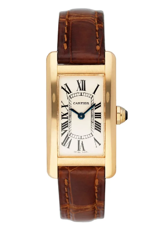 Discover Rare Cartier Timepieces –Cartier Tank Americaine W2601556 18K Yellow Gold Ladies Watch