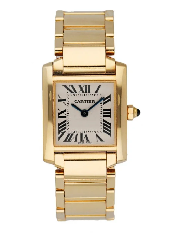 Cartier Watches: Crafted for Excellence –Cartier Tank Francaise 2385 18k Yellow Gold Ladies Watch