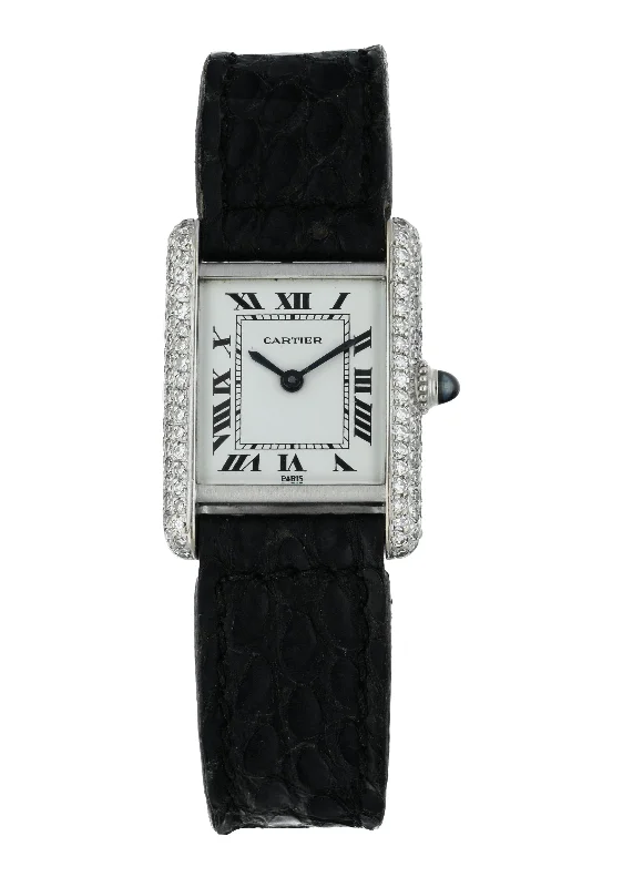 Shop Cartier Watches for the Ultimate Experience –Cartier Tank Paris Diamond Case Ladies Watch