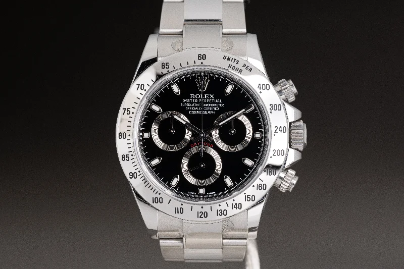 Shop Rolex Watches with Classic Appeal –2013 Rolex Daytona 116520 Black APH Dial Box, Card, Booklets & Hangtags