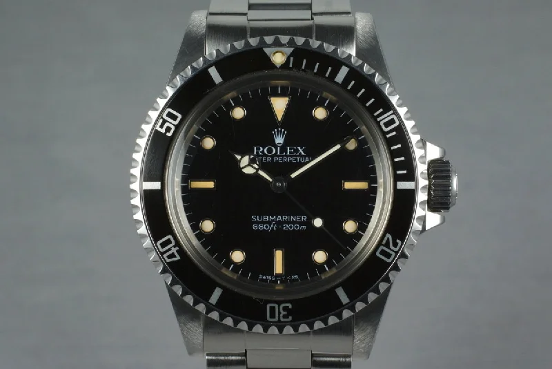 Shop Rolex Watches with Impeccable Quality –1988 Rolex Submariner 5513 with Japanese Rolex Service Papers