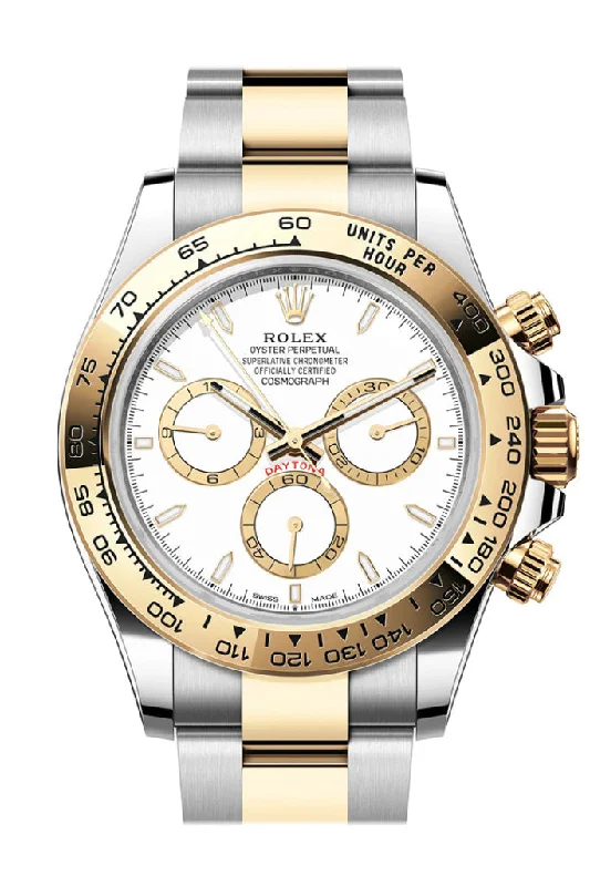 Rolex Watches: The Ultimate Luxury Experience –Rolex Daytona 40 White Dial Yellow Gold Stainless Steel Mens Watch 126503