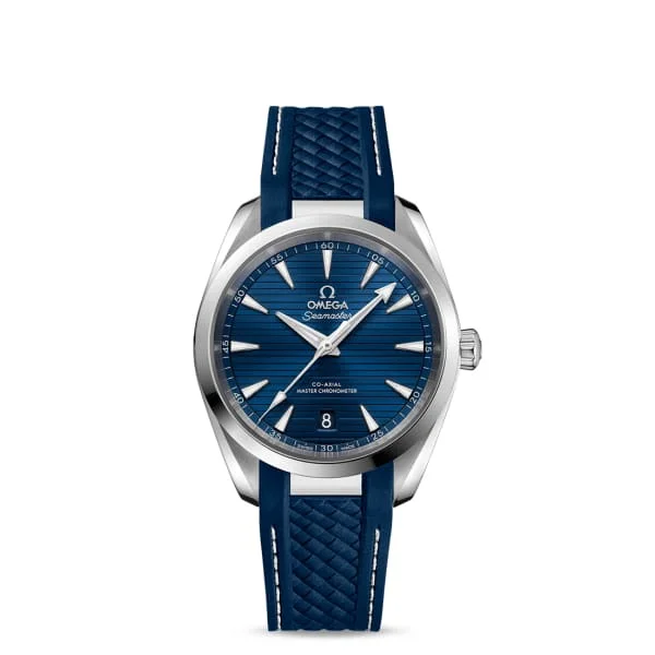 Omega Watches: Built to Last a Lifetime –Omega Seamaster 38mm Watch - Ref: 220.12.38.20.03.001 - Blue Index Dial, Blue Rubber Strap