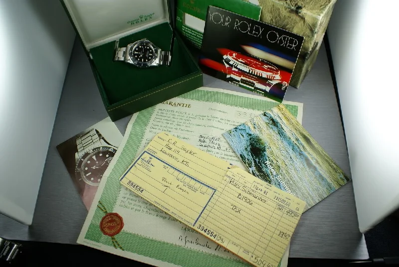 Discover Rolex Watches for Every Lifestyle –Rolex Red Submariner 1680 with Box, Papers, and Advertising material