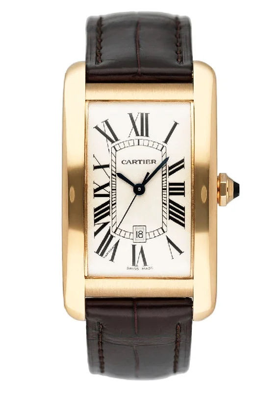 Find Your Perfect Cartier Watch with Classic Design –Cartier Tank Américaine W2603156 Off-White Dial Mens Watch