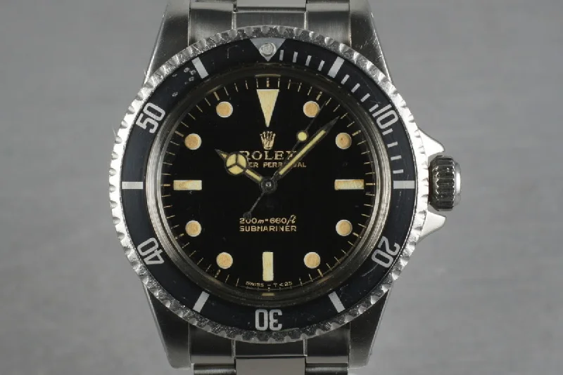 Shop Rolex Watches for Luxury That Lasts –1964 Rolex Submariner 5513 PCG   with Gilt Dial