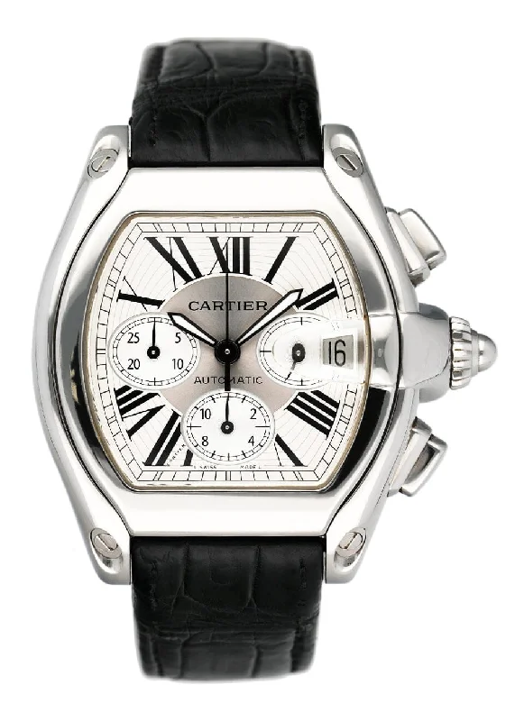 Luxury Cartier Watches for Every Occasion –Cartier Roadster W62019X6 Silver Dial Mens Watch