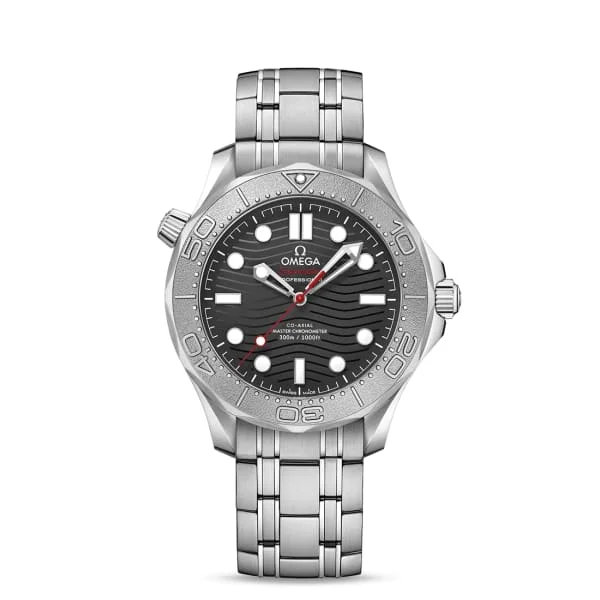 Discover the Timeless Charm of Omega Watches –Omega Seamaster 42mm Watch - Ref: 210.30.42.20.01.002 - Black Index Dial, Stainless Steel Bracelet