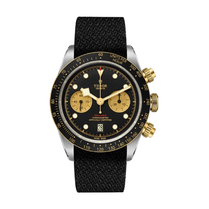 Find the Perfect Tudor Watch –Tudor Black Bay Chrono S&G 41mm | Black fabric strap | Black Dial | Men's Watch ref. Tudor Black Bay Chrono S&G 41mm | Brown leather strap | Black Dial | Men's Watch ref. M79363N-0003