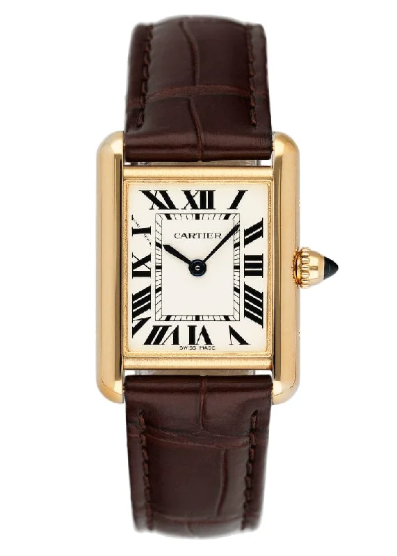 Explore the Collection of Cartier Watches –Cartier Tank Louis W1529856 18K Yellow Gold Ladies Watch