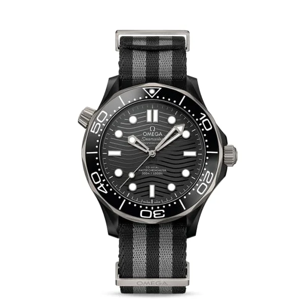 Find the Perfect Omega Watch –Omega Seamaster 44mm Watch - Ref: 210.92.44.20.01.002 - Black Index Dial, Black NATO Strap