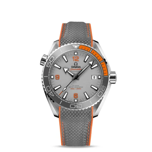 Shop Omega Watches for Ultimate Performance –Omega Seamaster 44mm Watch - Ref: 215.92.44.21.99.001 - Grey Index Dial, Grey Rubber Strap