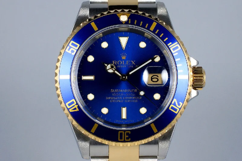 Rolex Watches: Luxury You Can Afford –2006 Rolex Two Tone Blue Submariner 16613