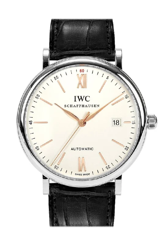 IWC Watches: Masterpieces of Swiss Craftsmanship –IWC Portofino Automatic Silver-plated Dial Men's Watch IW356517