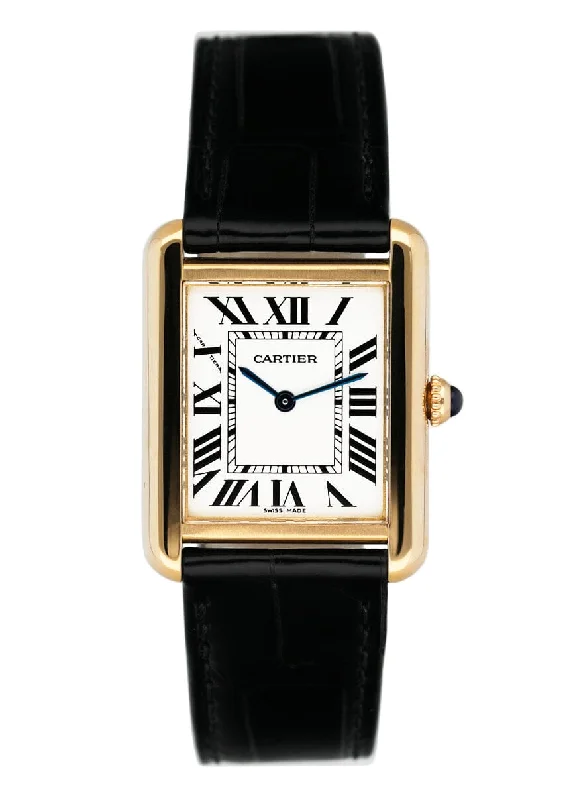 Explore Cartier Watches for the True Connoisseur –Cartier Tank Solo W1018755 18K Yellow Gold Ladies Watch