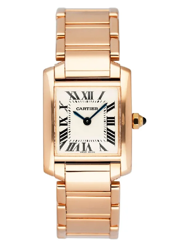 Cartier Watches: Crafted for the Watch Enthusiast –Cartier Tank Francaise W500264H 18K Rose Gold Ladies Watch