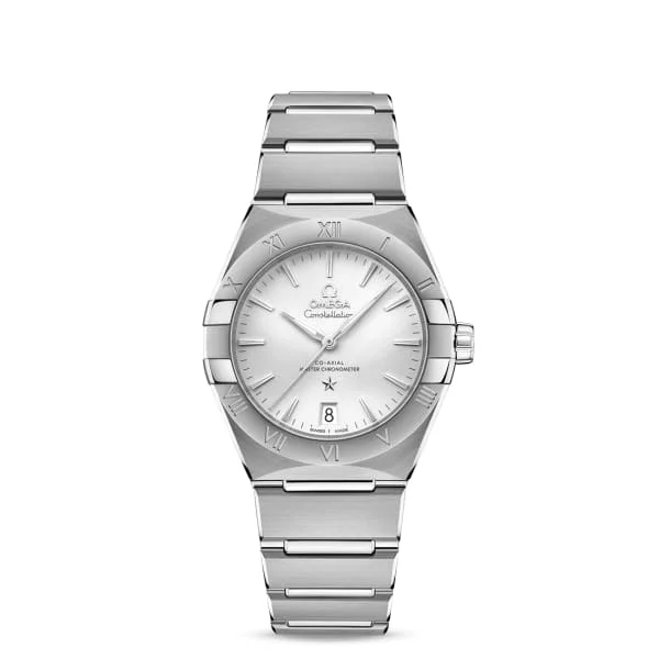 Shop Omega Watches for Unmatched Quality –Omega Constellation 36mm Watch - Ref: 131.10.36.20.02.001 - Silver Index Dial, Stainless Steel Bracelet