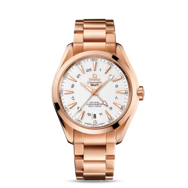 Shop Omega Watches for Timeless Design –Omega Seamaster 43mm Watch - Ref: 231.50.43.22.02.001 - White Index Dial, 18K Rose Gold Bracelet