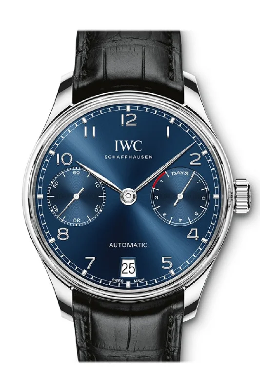 Discover Iconic IWC Timepieces –IWC Portugieser Automatic Blue Dial Men's Watch IW500710