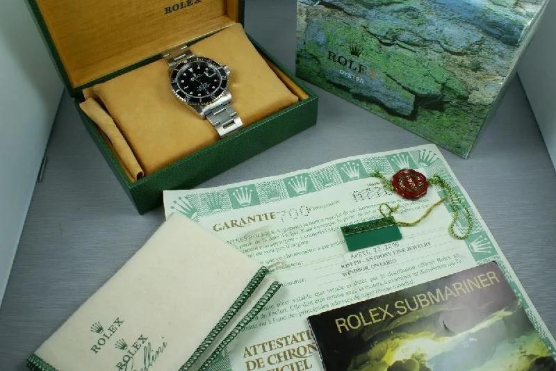 Shop Rolex Watches with Legendary Craftsmanship –Rolex Submariner 16610 Box and Papers A serial