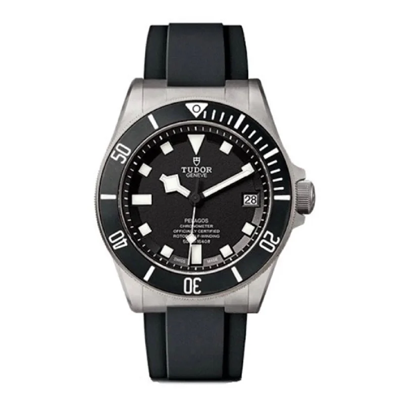 Find Tudor Watches with Superior Craftsmanship –Tudor Pelagos 42mm | Black Rubber Strap | Black Dial | Titanium Case | Men's Watch ref. 25600TN-0002