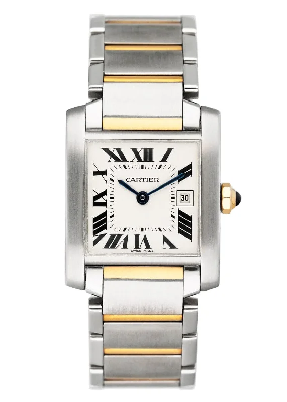 Shop Cartier Watches for the Ultimate Experience –Cartier Tank Francaise W51012Q4 Two Tone Midsize Ladies Watch