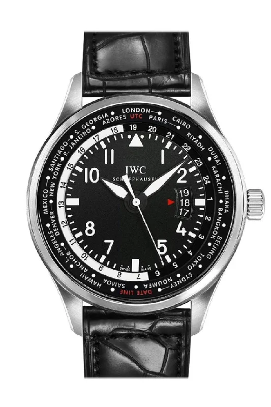 Shop IWC Watches for Classic Luxury –IWC Pilots Worldtimer Automatic 45mm Men's Watch IW326201