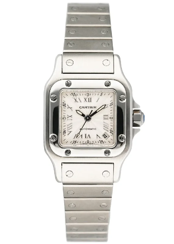 Discover Cartier Watches: Precision and Luxury Combined –Cartier Santos Galbee W20044D6 Automatic Stainless steel Ladies watch