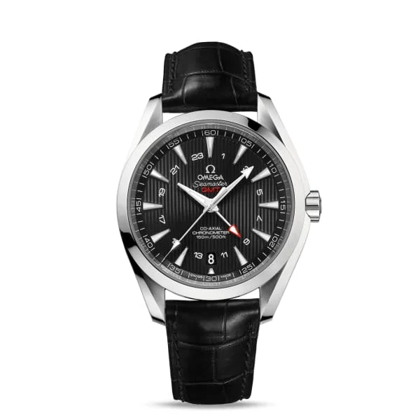 Shop Omega Watches for the Perfect Timepiece –Omega Seamaster 43mm Watch - Ref: 231.13.43.22.01.001 - Black Index Dial, Black Leather Strap