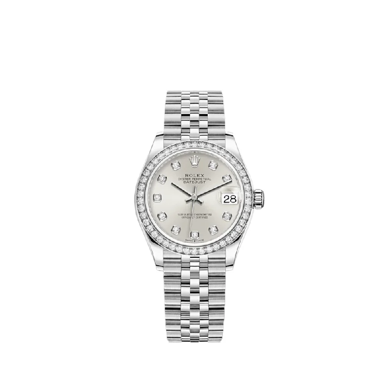 Rolex Watches for Women –Rolex Datejust 278384RBR 'Ladies' White Gold Stainless Steel Silver Dial