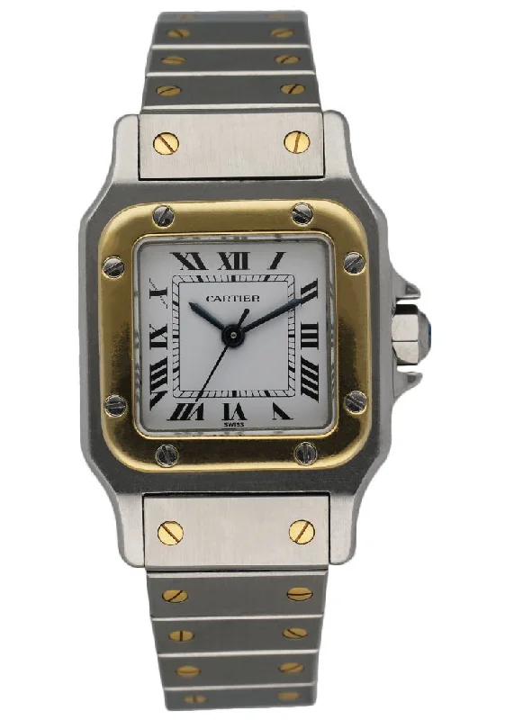 Shop Cartier Watches for Impeccable Craftsmanship –Cartier Santos Galbee Two Tone Ladies Watch