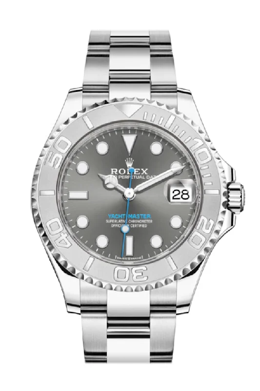 Discover the Art of Rolex Timekeeping –Rolex Yacht-Master 37 Rhodium Dial Automatic Men's Oyster Watch 268622