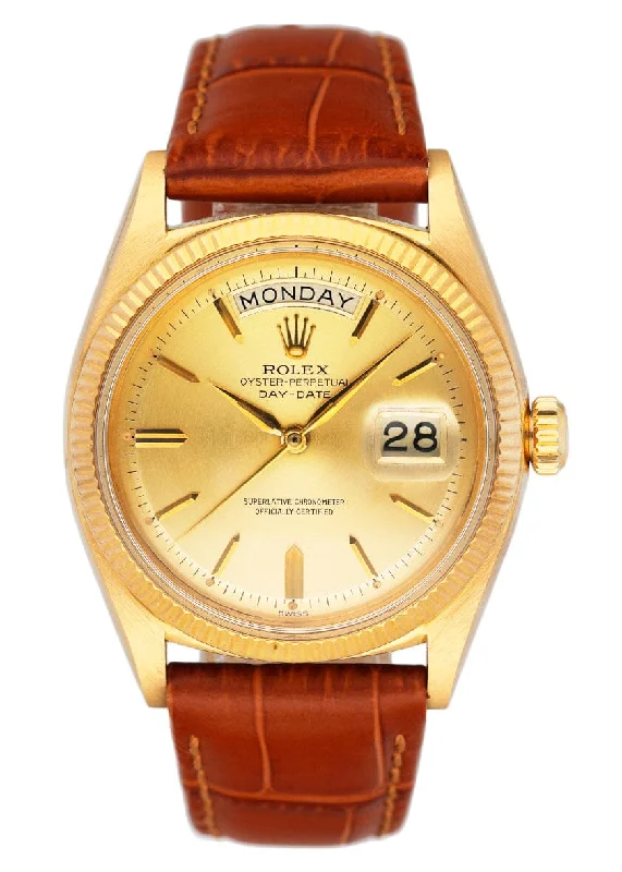 Shop for Rolex Watches with Confidence –Rolex Day Date 1803 Champagne Dial 18K Yellow Gold Mens Watch