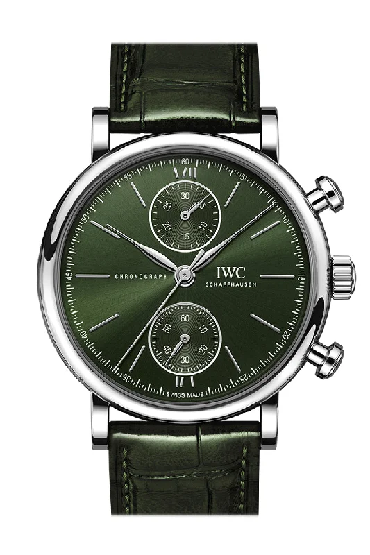 IWC Watches: Timeless Precision for the Elite –IWC Portofino Chronogragh 39 Green Dial Watch IW391405