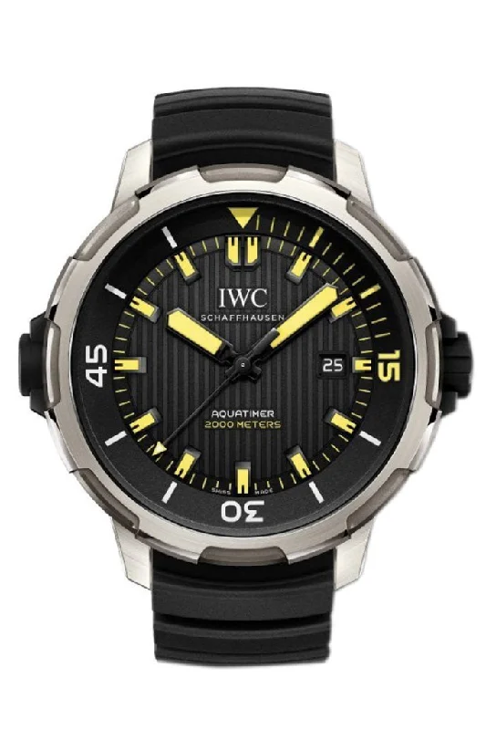 Shop IWC Watches for Superior Craftsmanship –IWC Aquatimer Black Dial Automatic Men's Watch IW358001