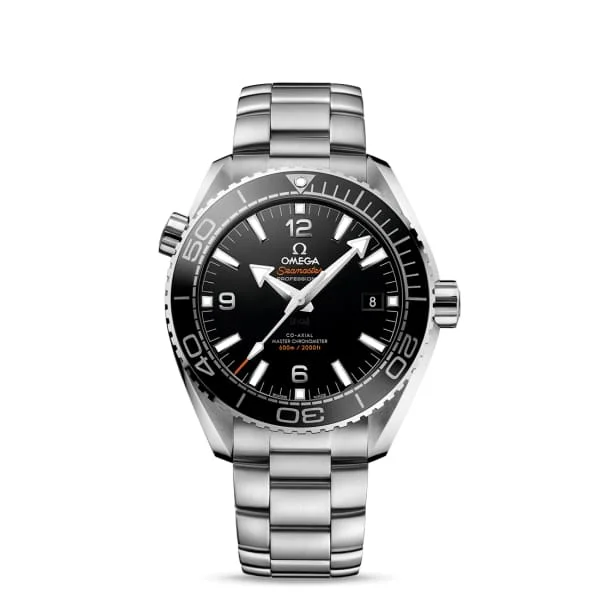 Omega Watches: Luxury, Style, and Precision Combined –Omega Seamaster 44mm Watch - Ref: 215.30.44.21.01.001 - Black Index Dial, Stainless Steel Bracelet