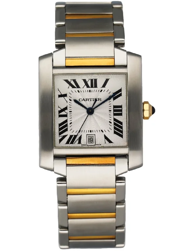 Discover Iconic Cartier Timepieces with Unmatched Craftsmanship –Cartier Tank Francaise 2302 / W51005Q4 Two Tone Automatic Box & Papers