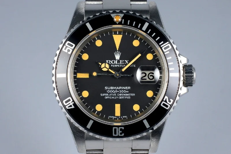 Discover Rolex’s Masterpieces of Watchmaking –1981 Rolex Submariner 16800 Matte Dial UNPOLISHED