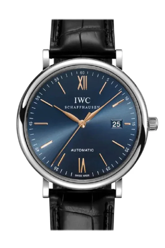 IWC Watches: Designed for the Modern Watch Collector –IWC Portofino Automatic Blue Dial Men's Watch IW356523