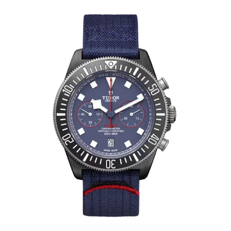 Find Tudor Watches with Iconic Designs –Tudor Pelagos FXD Chrono Alinghi 43mm | Two-Piece Strap | Blue Dial | Carbon Fiber Case | Men's Watch ref. M25807KN