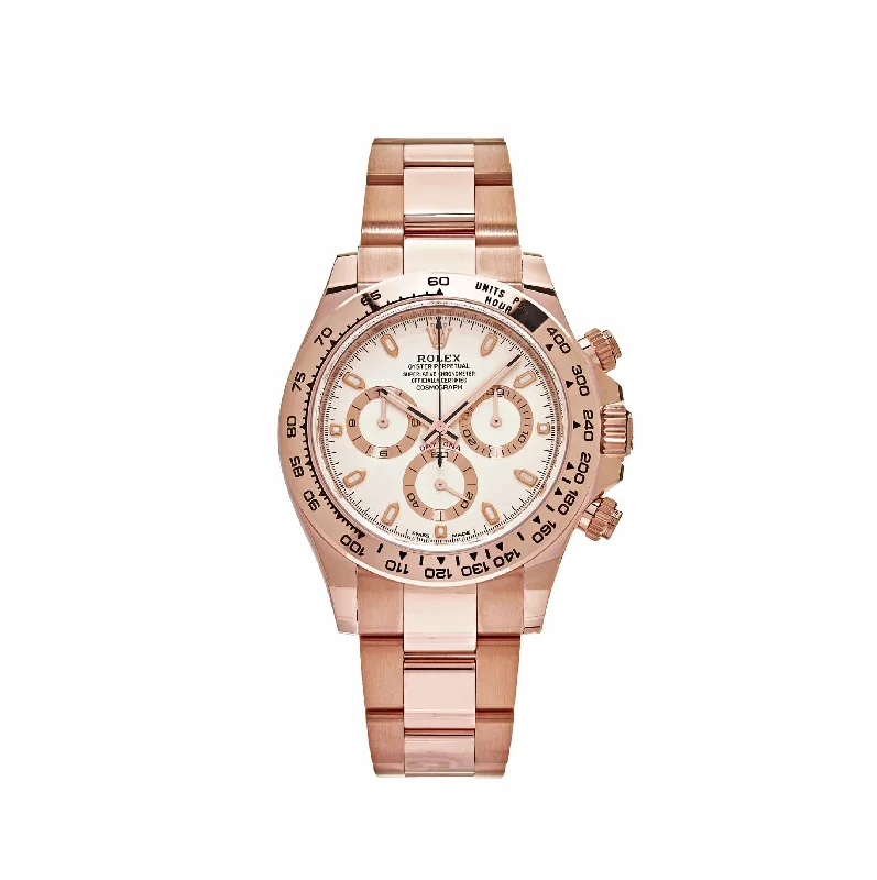 Find Exclusive Rolex Models for Timeless Elegance –Rolex Daytona 116505 Rose Gold Ivory Dial