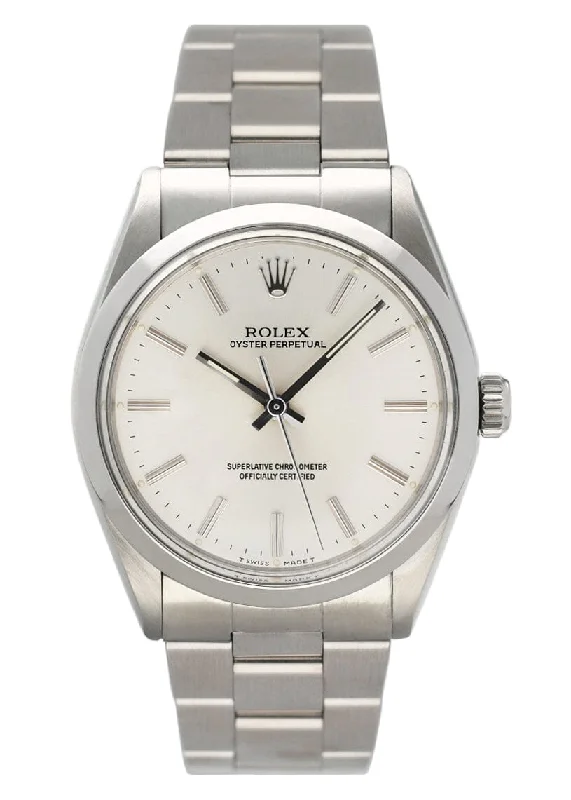 Discover Rolex Timepieces –Rolex Oyster Perpetual 1002 Silver Dial Mens Watch