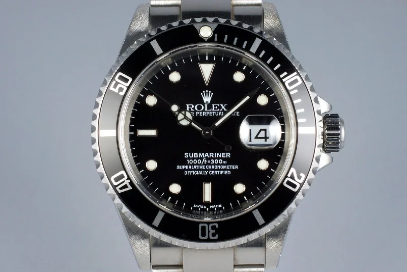 Discover the Best Rolex Models Available –2000 Rolex Submariner 16610 with Box and Papers