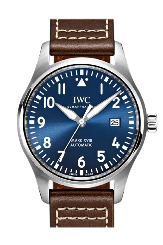 Shop IWC Watches for the Ultimate Prestige –IWC Pilot Mark XVIII Petit Prince Automatic Blue Dial Men's Watch IW327010