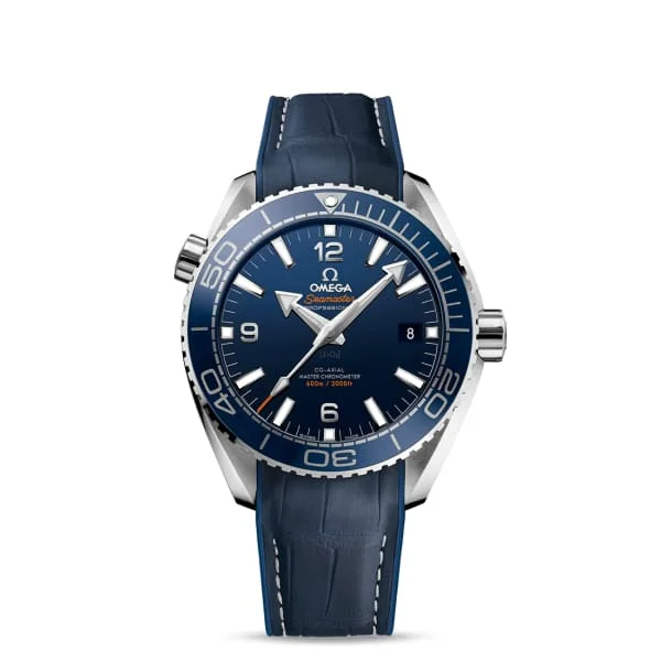 Find Omega Watches with Iconic Designs –Omega Seamaster 44mm Watch - Ref: 215.33.44.21.03.001 - Blue Index Dial, Blue Leather Strap